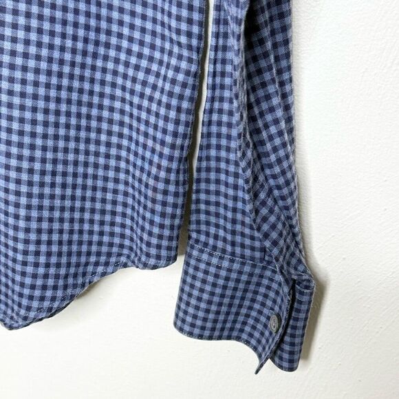 Theory Checkerboard Button Down Plaid Shirt - Men’s US M - Picture 4 of 7